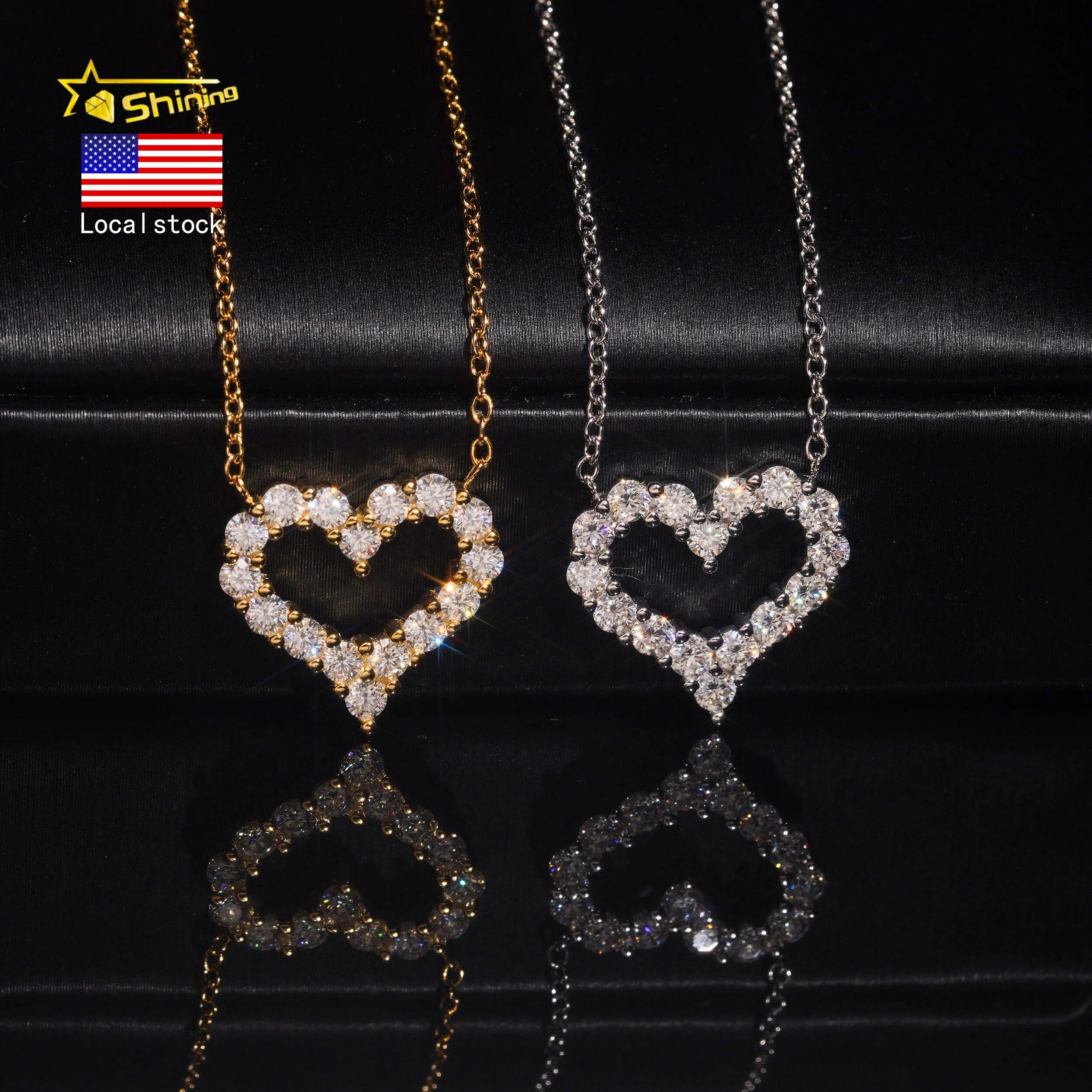 Luxe Heart Sparkle Necklace