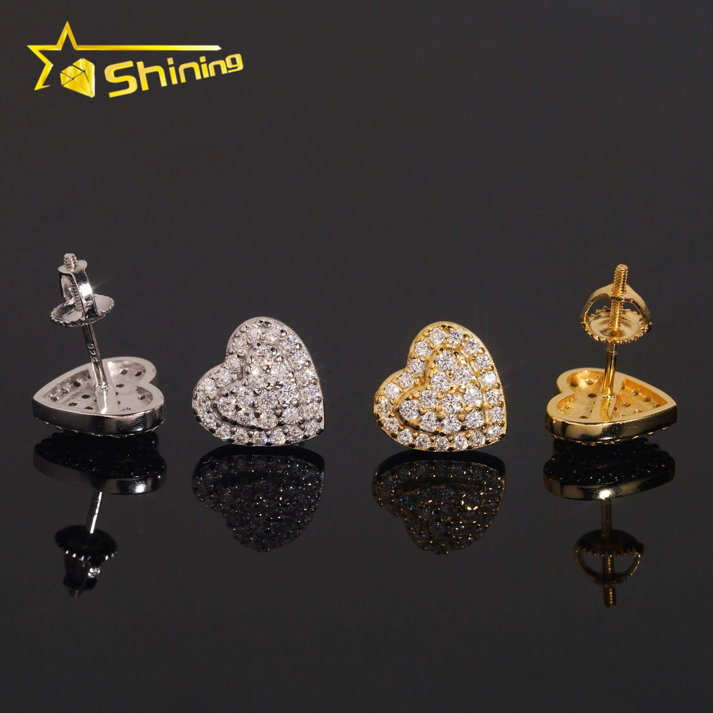 Luxe Heart Sparkle Earrings