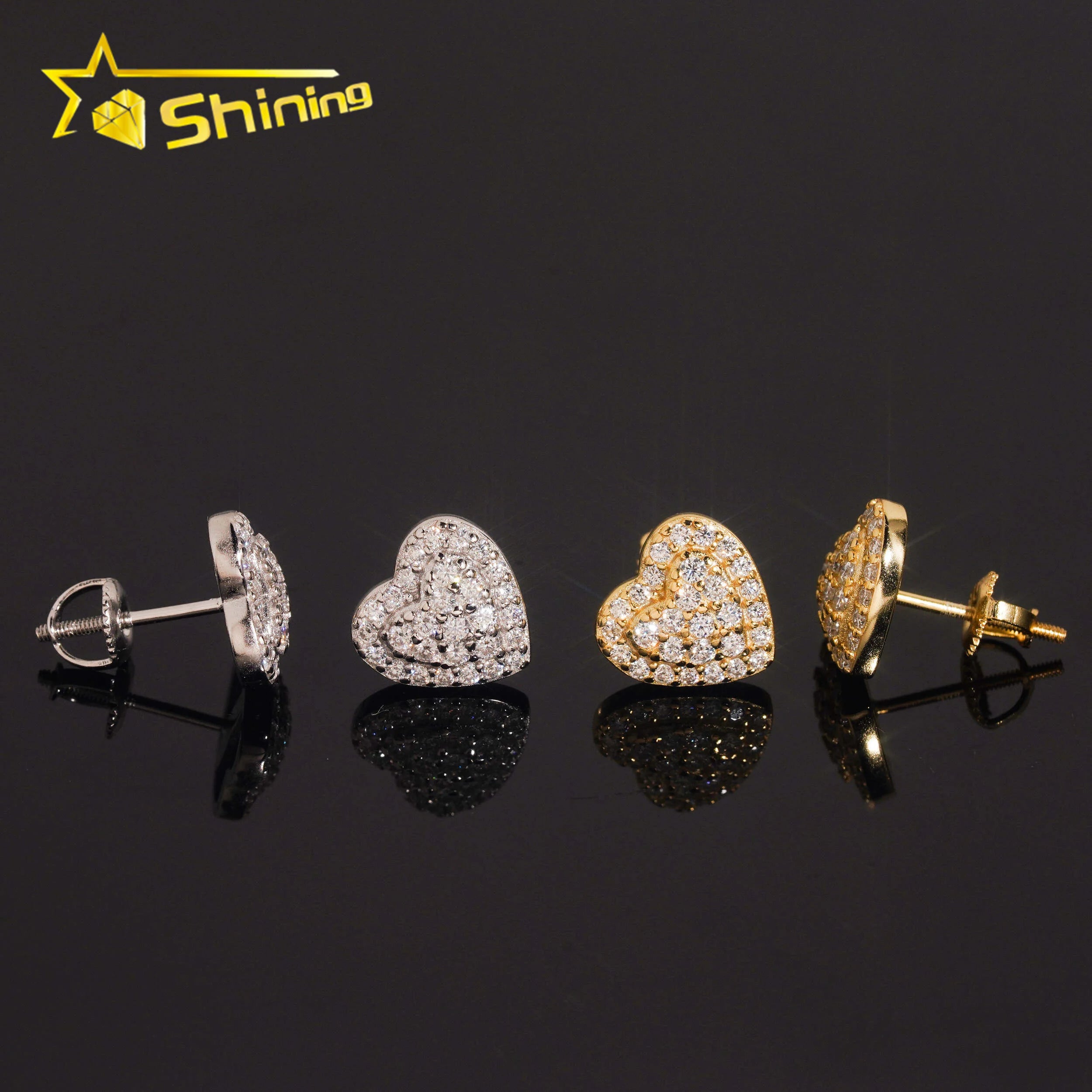 Luxe Heart Sparkle Earrings