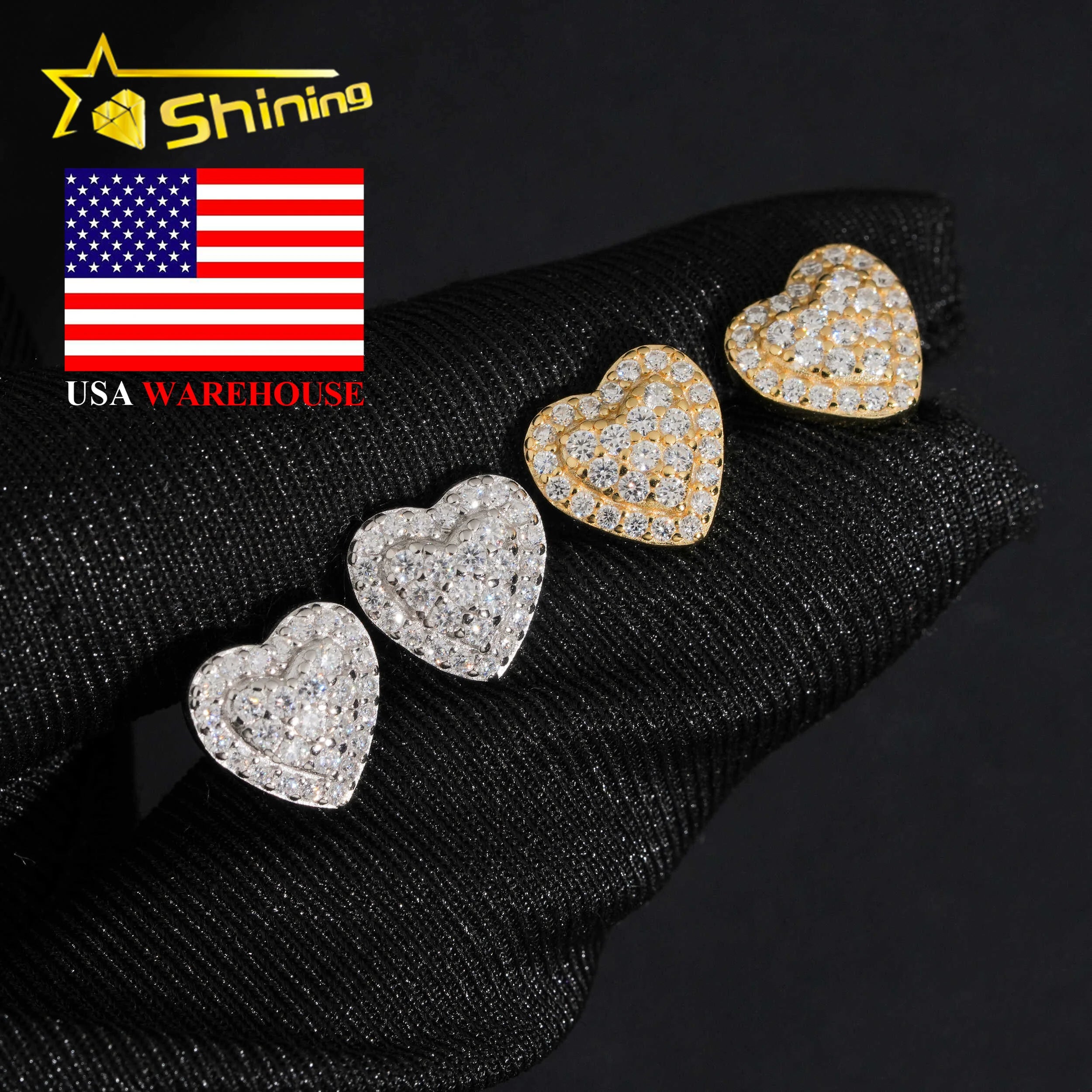 Luxe Heart Sparkle Earrings