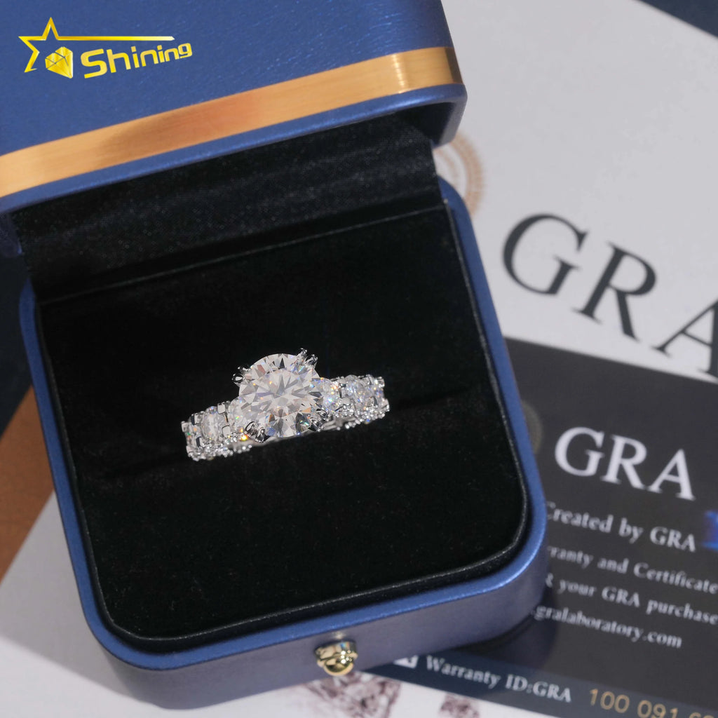 VVS Iced Moissanite Ring