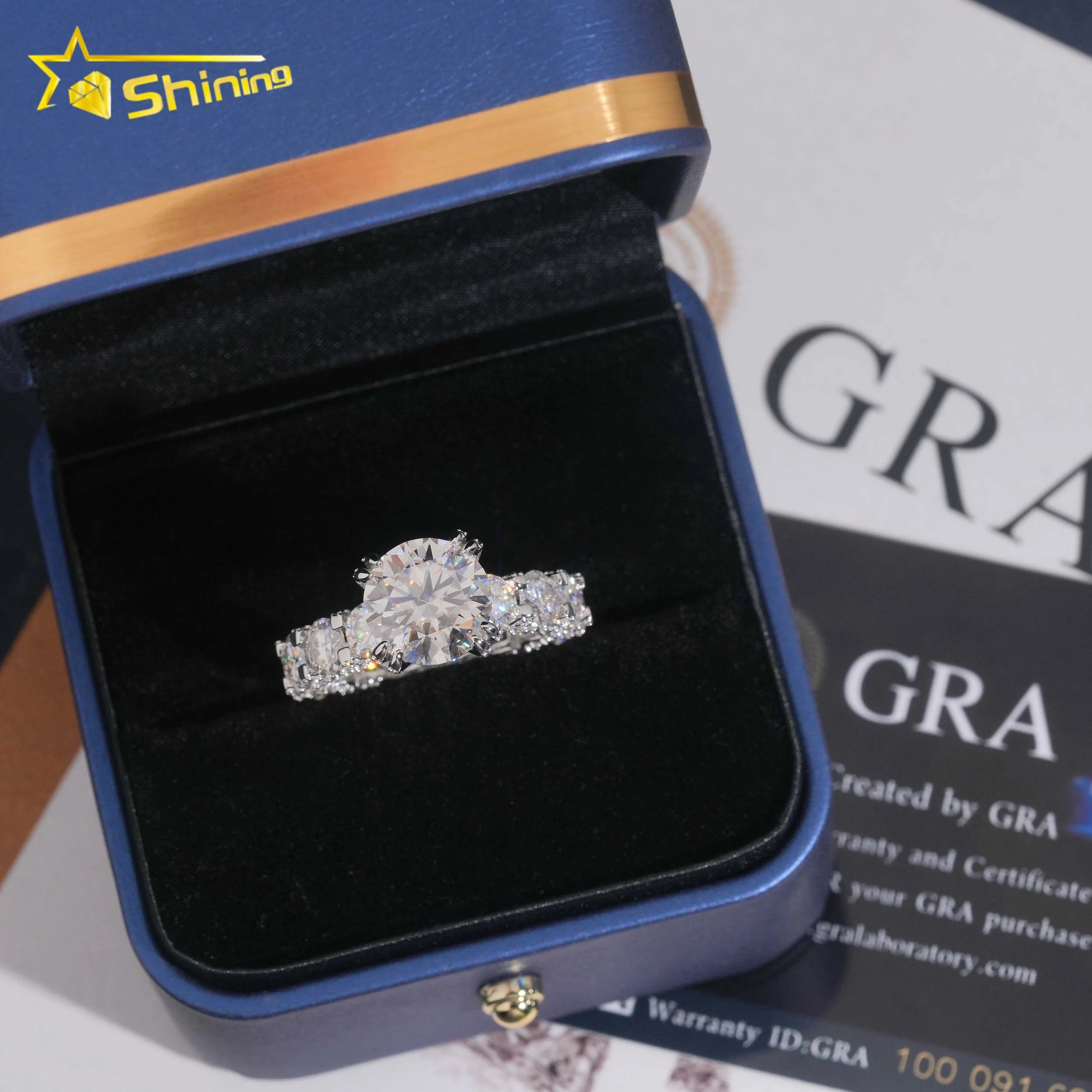 VVS Iced Moissanite Ring