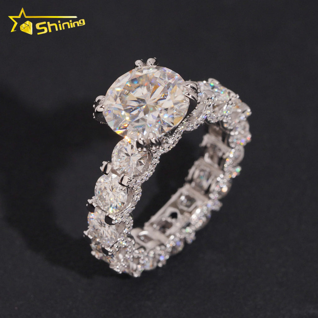 VVS Iced Moissanite Ring